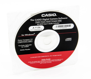 CASIO Digital Camera Software A1126 CK1126EAA01R EX-Z270 Photo Transport 1.0 YouTube Uploader CD-ROM Windows 中古 ディスクのみ