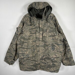 USA古着 ミリタリージャケット ECWCS GORE-TEX タイガーカモ ゴアテックスパーカー 米軍 実物 デジカモ 迷彩 large regular グレー