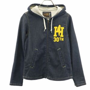 ヒステリックグラマー 日本製 ジップパーカー F ネイビー HYSTERIC GLAMOUR レディース