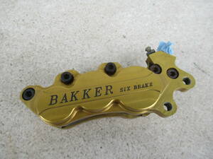 BAKKER SIX BRAKE ニコバッカ― 6POT ブレーキキャリパー 右側 中古品 当時物 RS125 ホンダ HRC ブレンボ APレーシング ロッキード