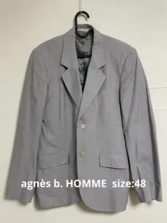 agnès b. HOMME アニエスベーオム　仏製ストライプジャケット　48