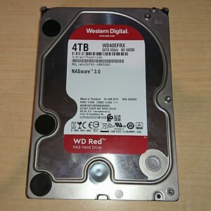 WesternDigital SATA HDD WD RED 4TB WD40EFRX CrystalDiskInfo正常 (O42916)