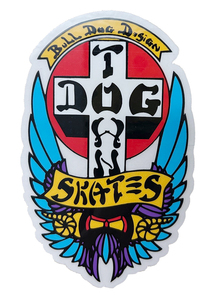 Dogtown Skateboards (ドッグタウン) ステッカー シール Sticker DT Bull Dog 70s 4 Blue スケボー SKATE SK8 スケートボード