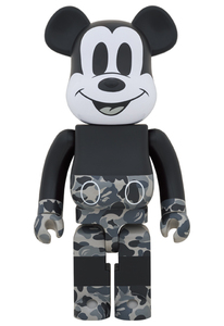 ◎ メディコムトイ MEDICOMTOY BE@RBRICK ベアブリック MICKEY MOUSE MONOTONE Ver 1000％