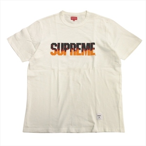 19aw シュプリーム SUPREME Flame S/S Top フレイム ロゴ Tシャツ カットソー 刺繍 XL 白 ホワイト メンズ