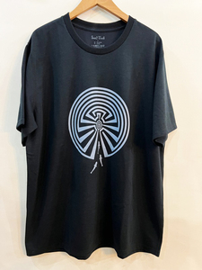 D44★South2West8/サウスツーウエストエイト S2W8 S/S CrewNeck Tee-MAZE- フロントプリントTEE 半袖 ブラック Lサイズ ★