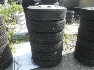 送料無料●鉄ホイール 6穴-222.25 6本 21年 9分山 ヨコハマ 205/85R16 117/115L LT iG91 16インチ●34475