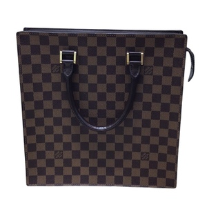 ルイ・ヴィトン LOUIS VUITTON ヴェニスPM ブラウン ダミエ ハンドバッグ ユニセックス 中古