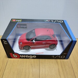 Bburago【1/18 ABARTH500】ブラーゴ　ミニカー　ABARTH　アバルト　500　レッド