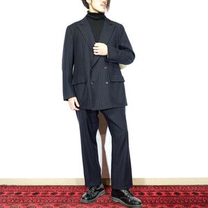 USAVINTAGE Southmick HEMISPHERES STRIPE PATTRERNED DOUBLE WOOL SET UP SUIT MADE IN USA/アメリカ古着ダブルウールセットアップスーツ