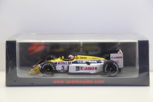 スパークモデル 1/43 ウィリアムズ FW11B 1987 F1 フランスGP ウィナー #5 N.マンセル S7482 000e