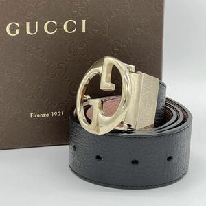 【美品】GUCCI グッチ 変則インターロッキング リバーシブル GG マーモント フォーマル 冠婚葬祭 ゴールド バイカラー レディース IJ001002