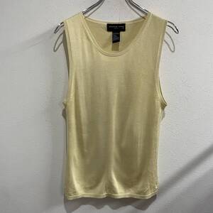 ビンテージ　AUGUST SILK　シルク　レーヨン　ニット　ノースリーブ　ブラウス　タンクトップ　240327