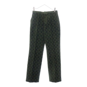 GUCCI グッチ Horsebit Jacquard Pant 100周年 ホースビット ジャガード パンツ グリーン レディース 676557