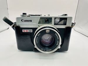 【1円〜】 Canon キャノン G-III QL17 フィルムカメラ 40mm　1：1.7 レンジファインダー ケース付き 現状出品