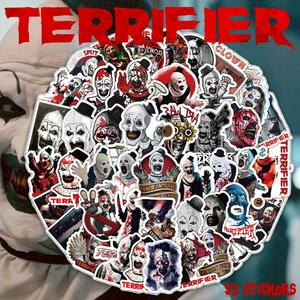 Terrifier テリファー ステッカー 53枚セット PVC 防水 シール サーカス ピエロ ホラー ハロウィン アニメ クラウン イット ジョーカー