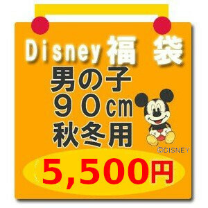 Disney ディズニー 福袋 子供服 サイズ：90 男の子90cm 秋冬用5 ミッキーマウス ミッキー ほか