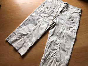 良品 きれいめ J.CREW サイズ 2 favorete Fit ボトムス クロップドパンツ グレー系 灰 コットン 綿100% レディース