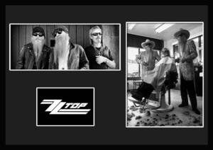 10種類!ZZ Top/ZZトップ/ジー・ジー・トップ/ROCK/ロックバンドグループ/証明書付きフレーム/BW/モノクロ/ディスプレイ (2-3W)