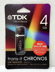 安心取引【大黒屋】★未開封 TDK USB MEMORY USB2.0/1.1 4GB★USBメモリー