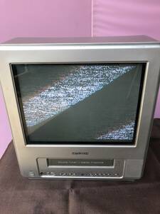 ◎ヤYS1514★中古品ジャンク★MITSUBISHI 三菱　カラーテレビ 15T-MV4　2004年製　テレビデオ　アナログ　ECM