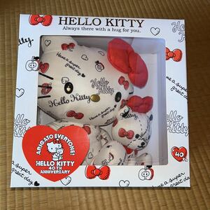 ハローキティ ぬいぐるみ サンリオ　Hellokitty 40周年　40th 限定　レア