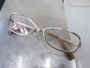 かなりかっこいい フローティングデザイン ステンレス 眼鏡フレームNO.846-W