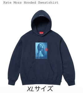 XL Supreme Kate Moss Hooded Sweatshirt Navyシュプリーム ケイトモス フーディー スウェットシャツ ネイビー