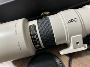 SIGMA　ホワイト レンズ　Canon キャノン 用 AF TELE 400mm 1:5.6 ケース キャップ フィルター 付　400 5.6 シグマ 