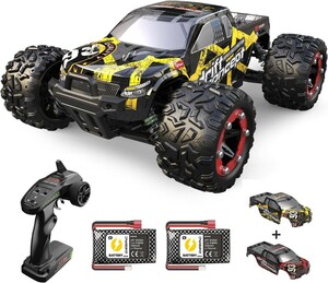  ラジコンカー オフロード 4WD こども向け 大人向け ブラシレスモーター 60km/h 四輪駆動 高速 1/18 RCカー シェル2個 バッテリー2個 