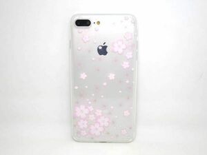 iPhone 7 Plus/8 Plus サクラ クリアケース ソフトカバー 桜 TPU 透明