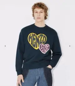 KENZO FW23 HEART SWEATSHIRT WITH LOGO