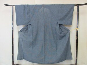 1円 良品 木綿 綿 麻 リネン 男性用 浴衣 和装 和服 花火 祭り 黒 十字 お洒落 可愛い 身丈140cm 裄70cm【夢職】★★★