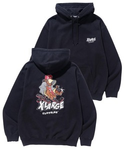 「XLARGE」 プルオーバーパーカー X-LARGE ブラック メンズ