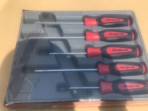 スナップオン Snap-on SGDDP50BR 5 pc ダイヤモンドチップソフトグリップドライバーセット レッド