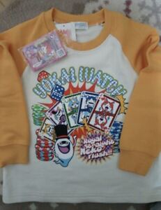 妖怪ウォッチ　長袖Tシャツ　110cm 黄色　カード付き　新品