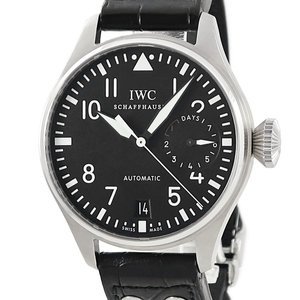 【3年保証】 IWC ビッグ パイロット ウォッチ IW500401 ブラック アラビア パワーインジケーター 自動巻き メンズ 腕時計