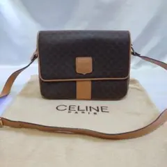 美品 CELINE マカダム柄 ショルダーバッグ