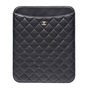 シャネル CHANEL マトラッセ iPadケース ラムスキン 革 ブラック 黒 レディース 女性 ユニセックス ココマーク ブランド