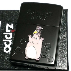 ZIPPO スタジオ ジブリ 千と千尋の神隠し 坊ネズミ ハエドリ ススワタリ メタル マットブラック ライター ジッポ 黒 可愛い 映画