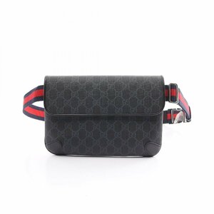 グッチ GGスプリーム ベルトバッグ ブランドオフ GUCCI PVCコーティングキャンバス ウエストバッグ ボディバッグ GGスプリームキャンバス