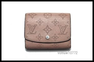 近年モデル希少美中古■LOUIS VUITTON マヒナ ポルトフォイユイリスコンパクト レザー 2つ折り財布 ルイヴィトン■1121pr242-4D