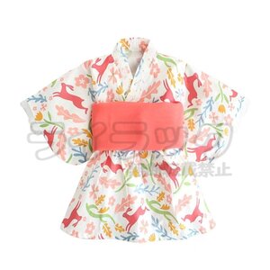 【90cm】浴衣 子供 女の子 兵児帯2点セット 子供服 ベビー キッズ 夏祭り 夏 和装 ゆかた 子ども こどもゆかた 帯セット ワンピース