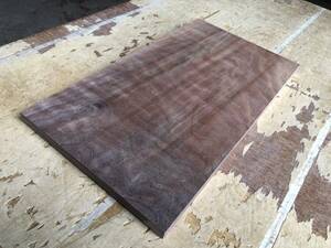 送料無料！【U494E】ウォルナット 387×215×17㎜ 極上杢 乾燥材 木工 DIY 材木 天然木 無垢材《銘木すずめや》