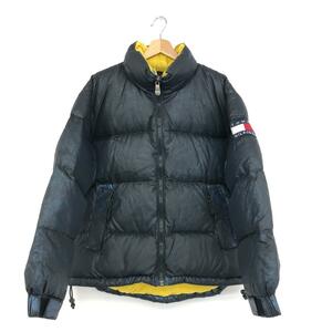 ◆TOMMY HILFIGER トミーヒルフィガー ダウンジャケット M◆ ブラック メンズ アウター ヴィンテージ