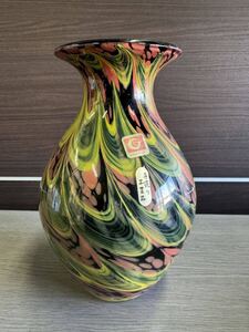 昭和レトロ ドルフィングラス Dolphin Glass 花瓶　ガラス花瓶 花入れ 花器 花入 美品 現状渡し