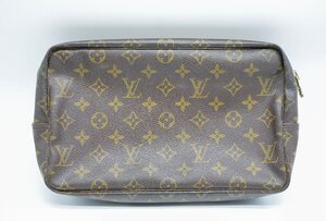 １円～【ビンテージ品】８０年代 LOUIS VUITTON ルイヴィトン トゥルース トワレット 18 セカンドバッグ 化粧ポーチ モノグラム ブラウン M