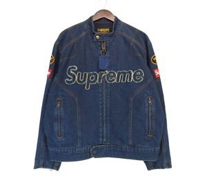 シュプリーム Suprme × バンソン Vanson 22AW 【 Leathers Cordura Denim Jacket 】 レザー コーデュラ デニム ジャケット w21345