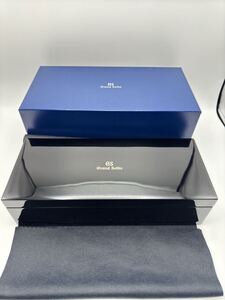 未使用品 希少品 グランドセイコー 特製ボックス ブラック 時計BOX 3本 非売品 時計ケース GRAND SEIKO 60周年 スプリングドライブ 箱