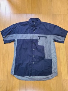 Silas 切り替えし半袖シャツ Navy XL Used 正規品 サイラス 90年代 代官山 裏原